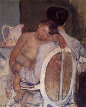 Mary Cassatt Werke - Mutter mit einem Kind auf dem Arm Mütter Kinder Mary Cassatt
